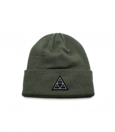 Triple Triangle Beanie deep olive Huf Triple Triangle Beanie deep olive Huf
